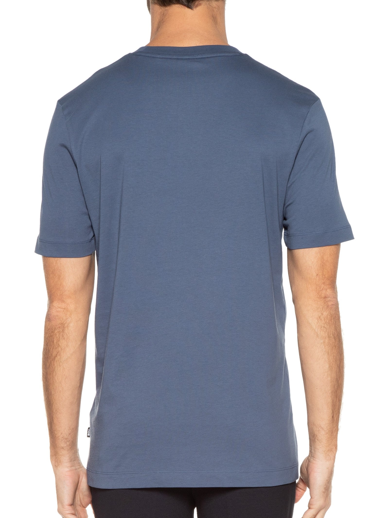 Camiseta Masculina Gola Careca Manga Curta Thompson 01 Azul Boss