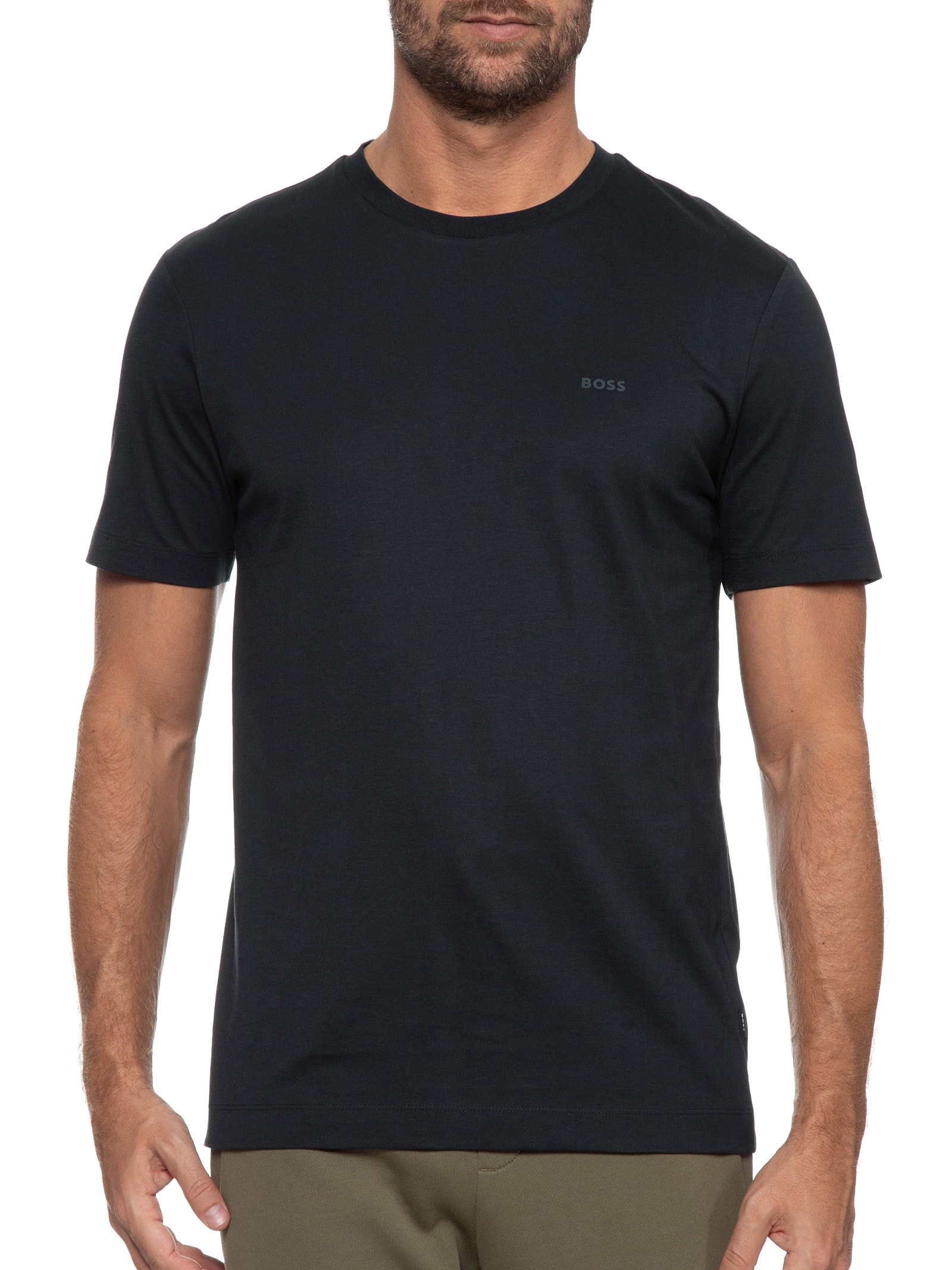 Camiseta Masculina Gola Careca Manga Curta Thompson 01 Azul Boss