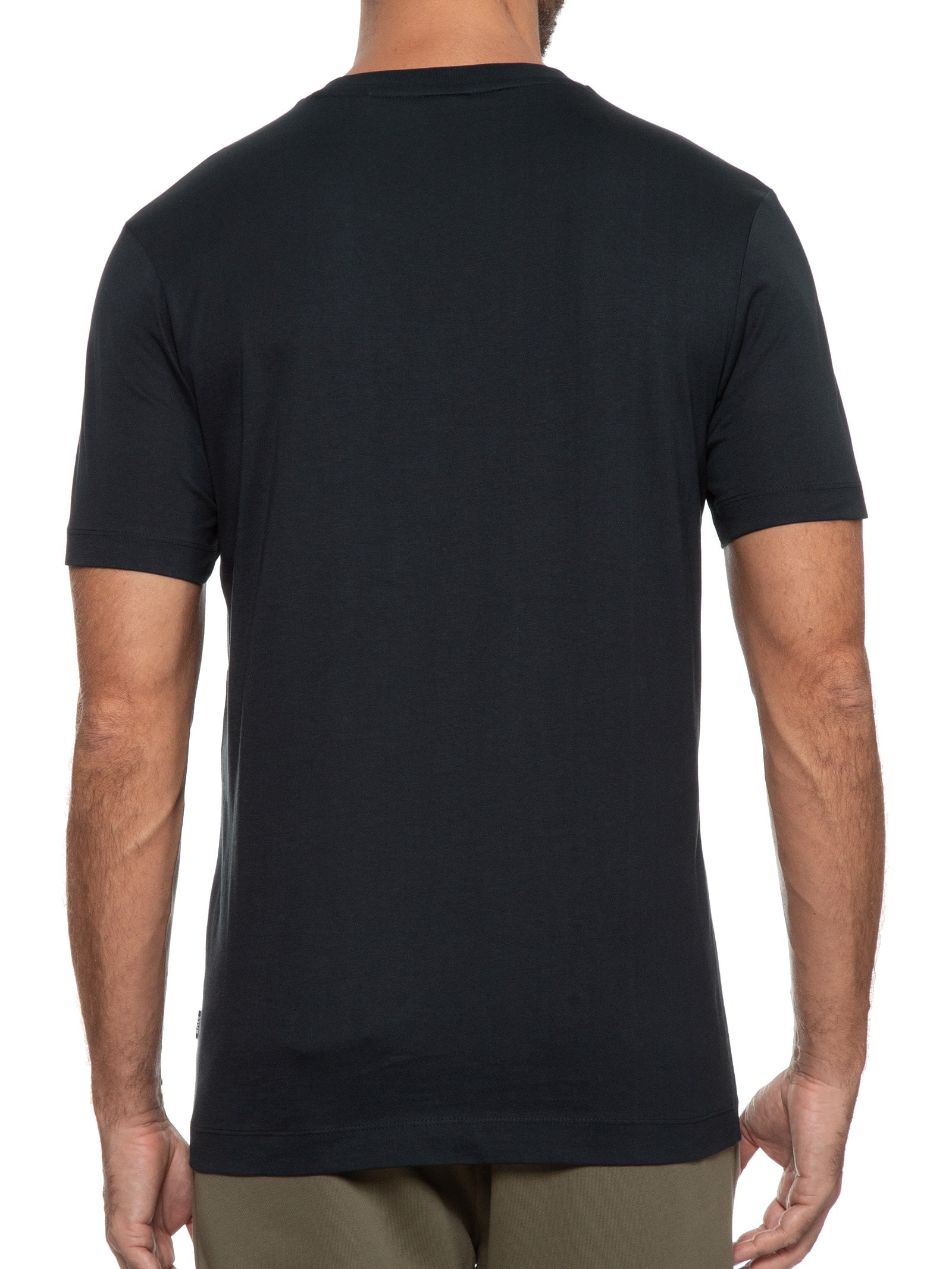 Camiseta Masculina Gola Careca Manga Curta Thompson 01 Azul Boss