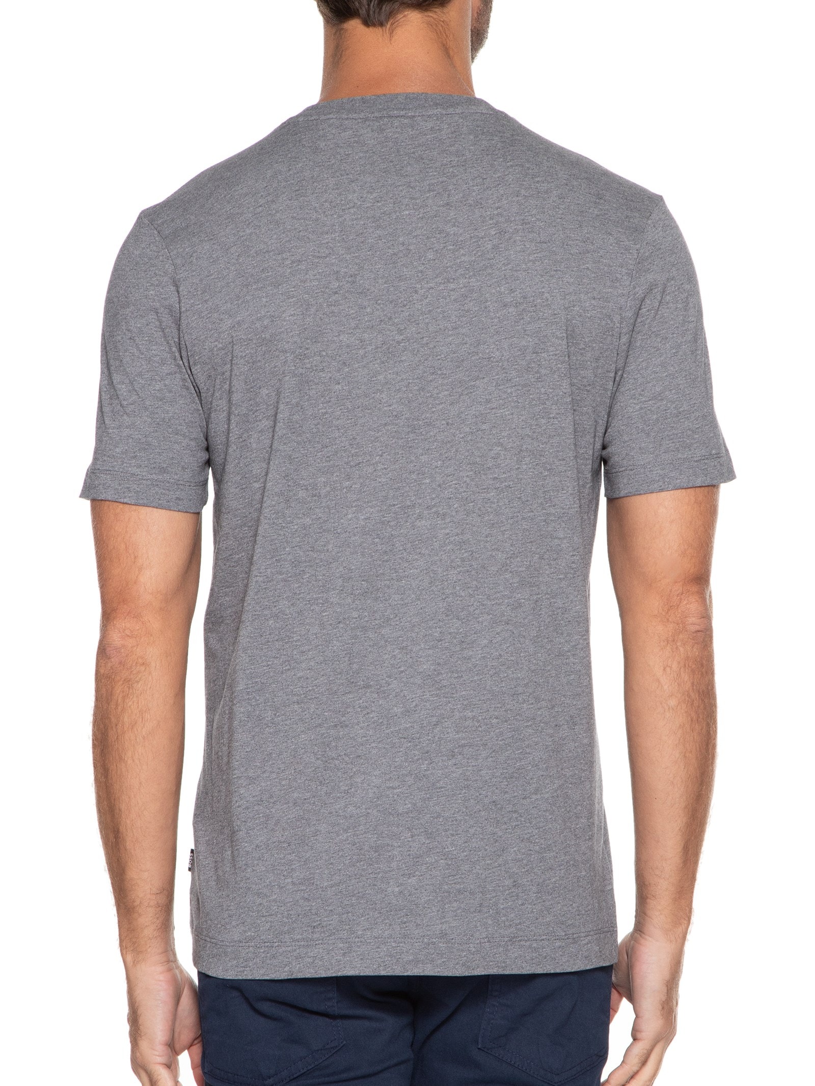 Camiseta Masculina Gola Careca Manga Curta Thompson 01 Bege Boss