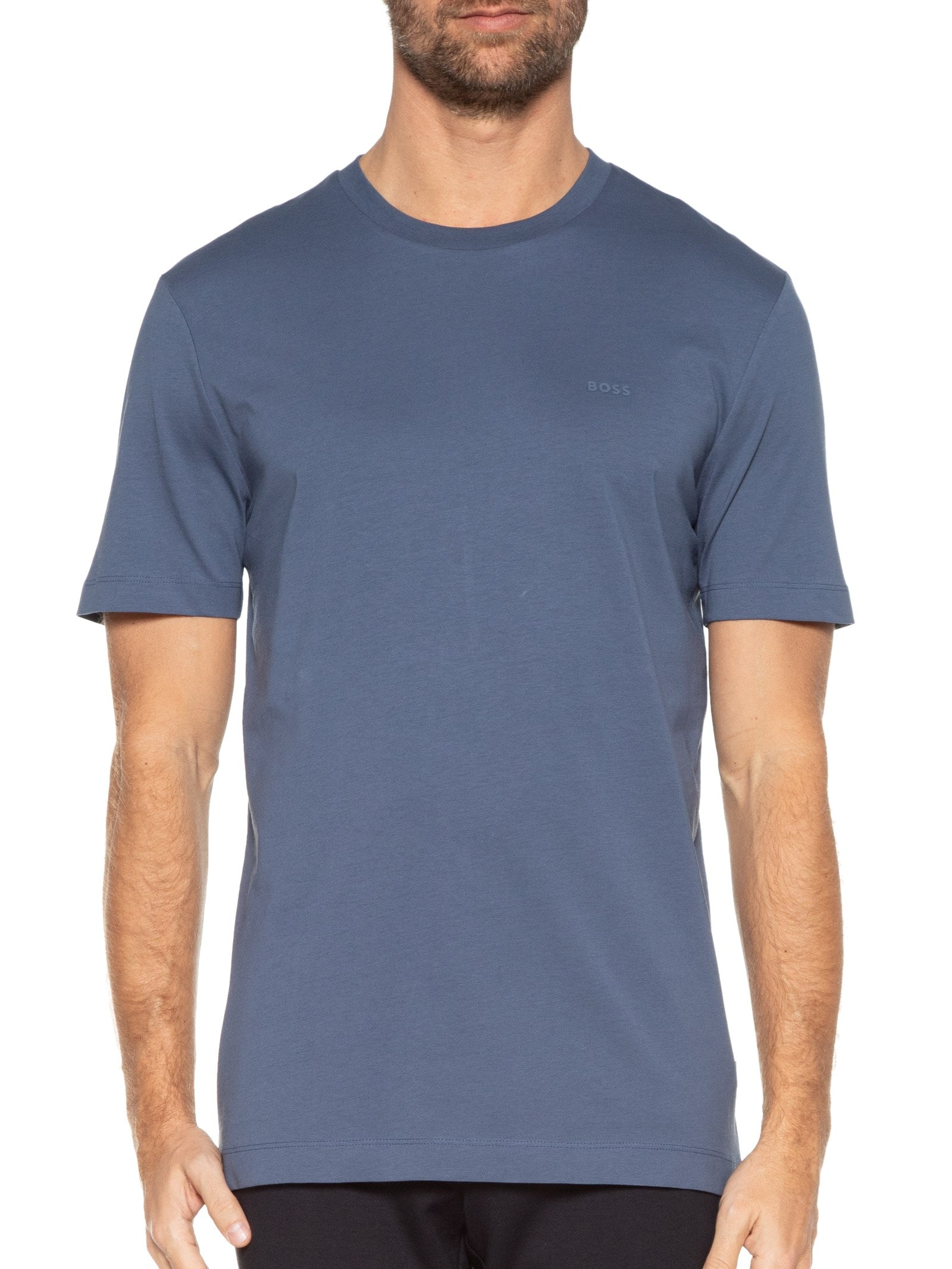 Camiseta Masculina Gola Careca Manga Curta Thompson 01 Bege Boss