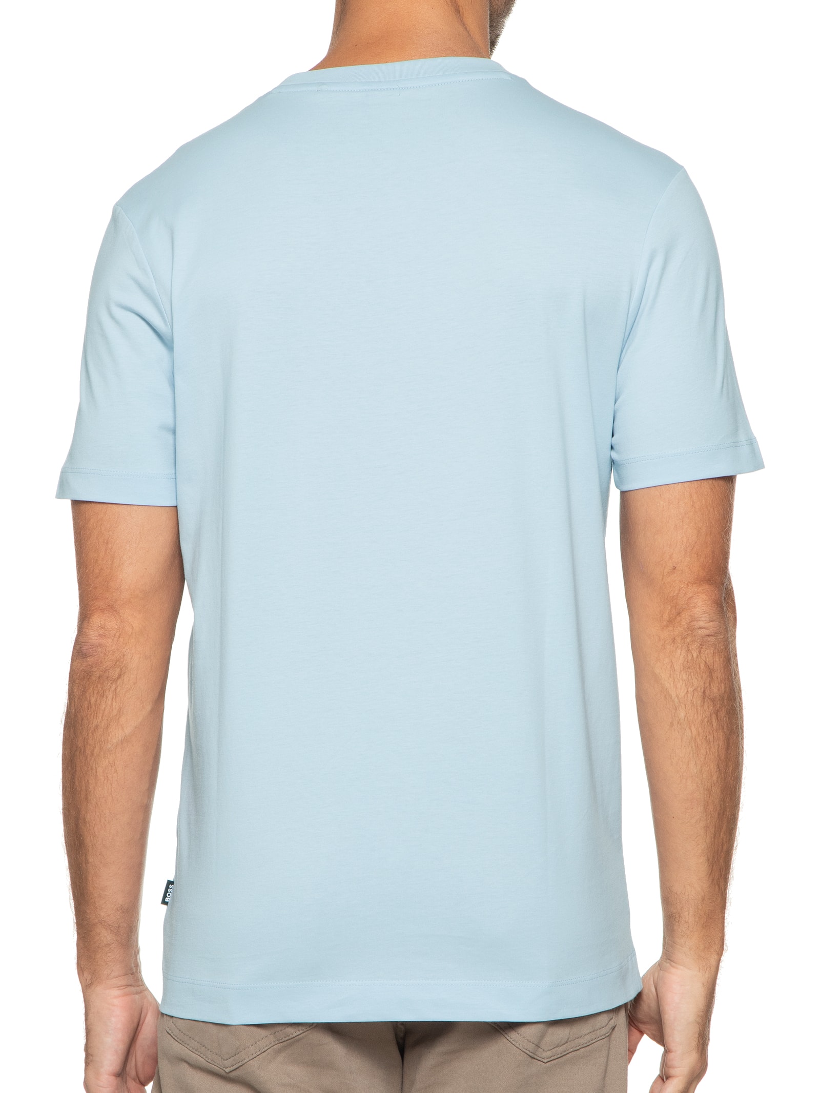 Camiseta Masculina Gola Careca Manga Curta Thompson 01 Bege Boss