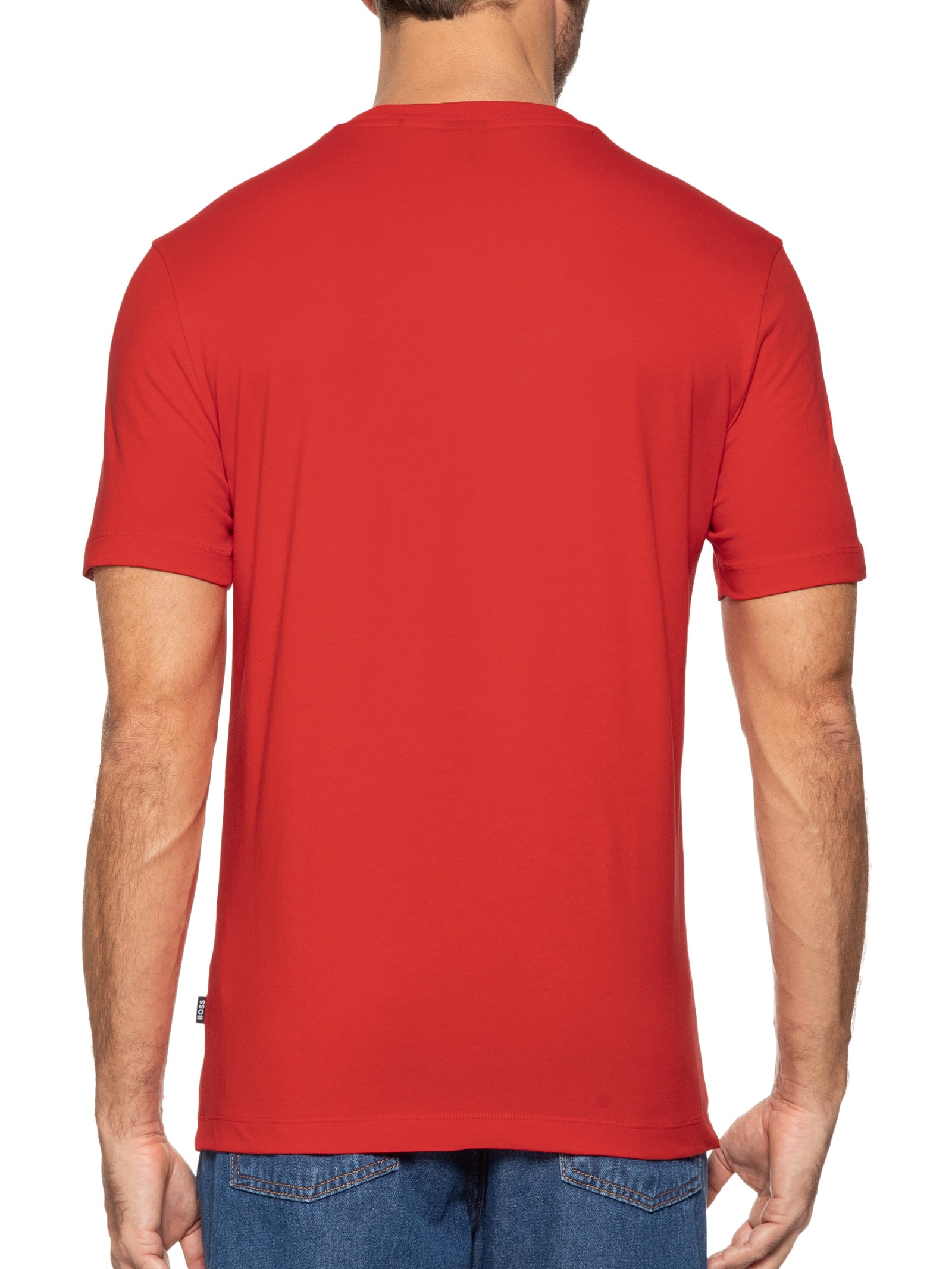 Camiseta Masculina Gola Careca Manga Curta Thompson 01 Bege Boss