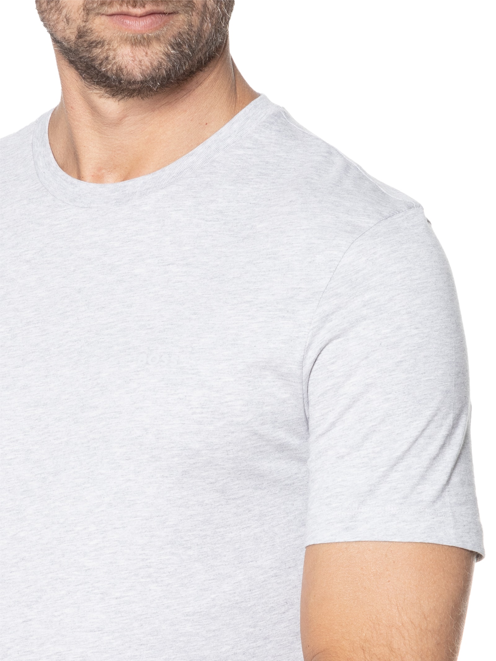 Camiseta Masculina Gola Careca Manga Curta Thompson 01 Bege Boss