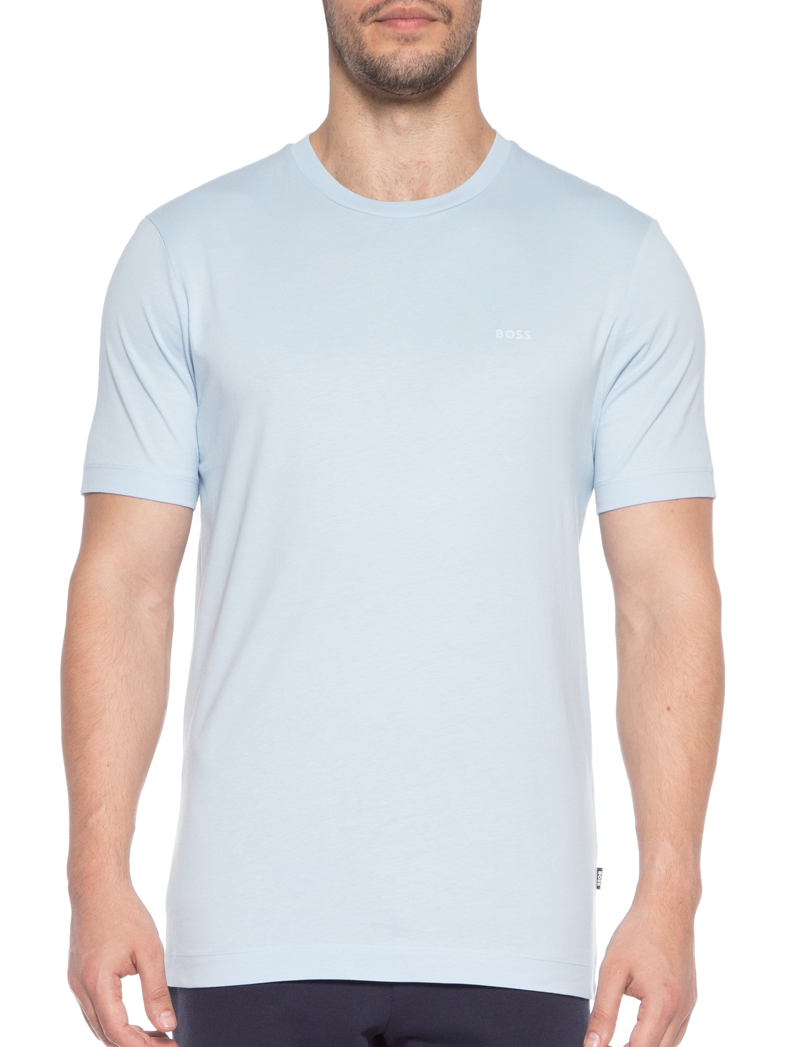 Camiseta Masculina Gola Careca Manga Curta Thompson 01 Bege Boss