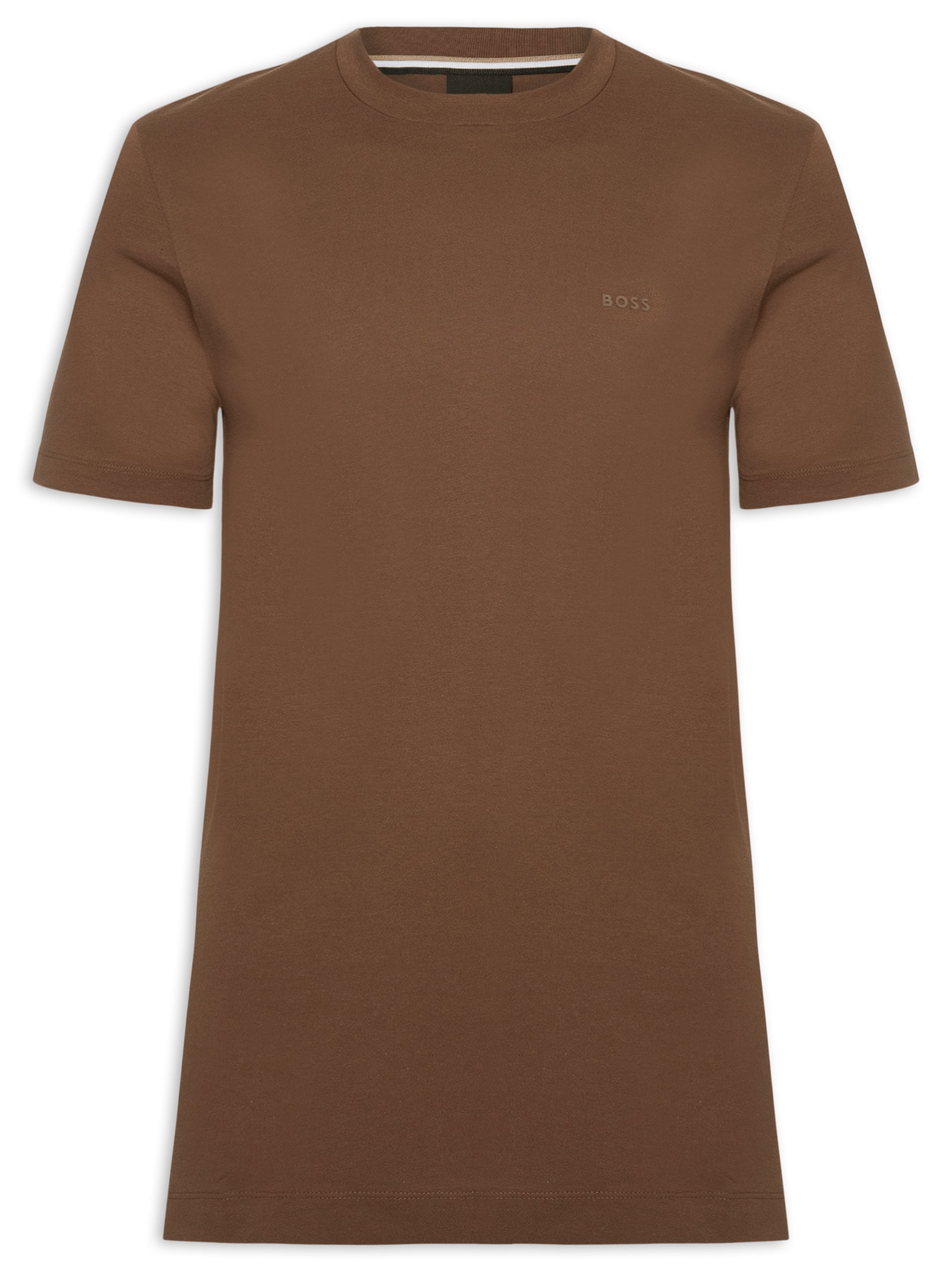 Camiseta Masculina Gola Careca Manga Curta Thompson 01 Bege Boss