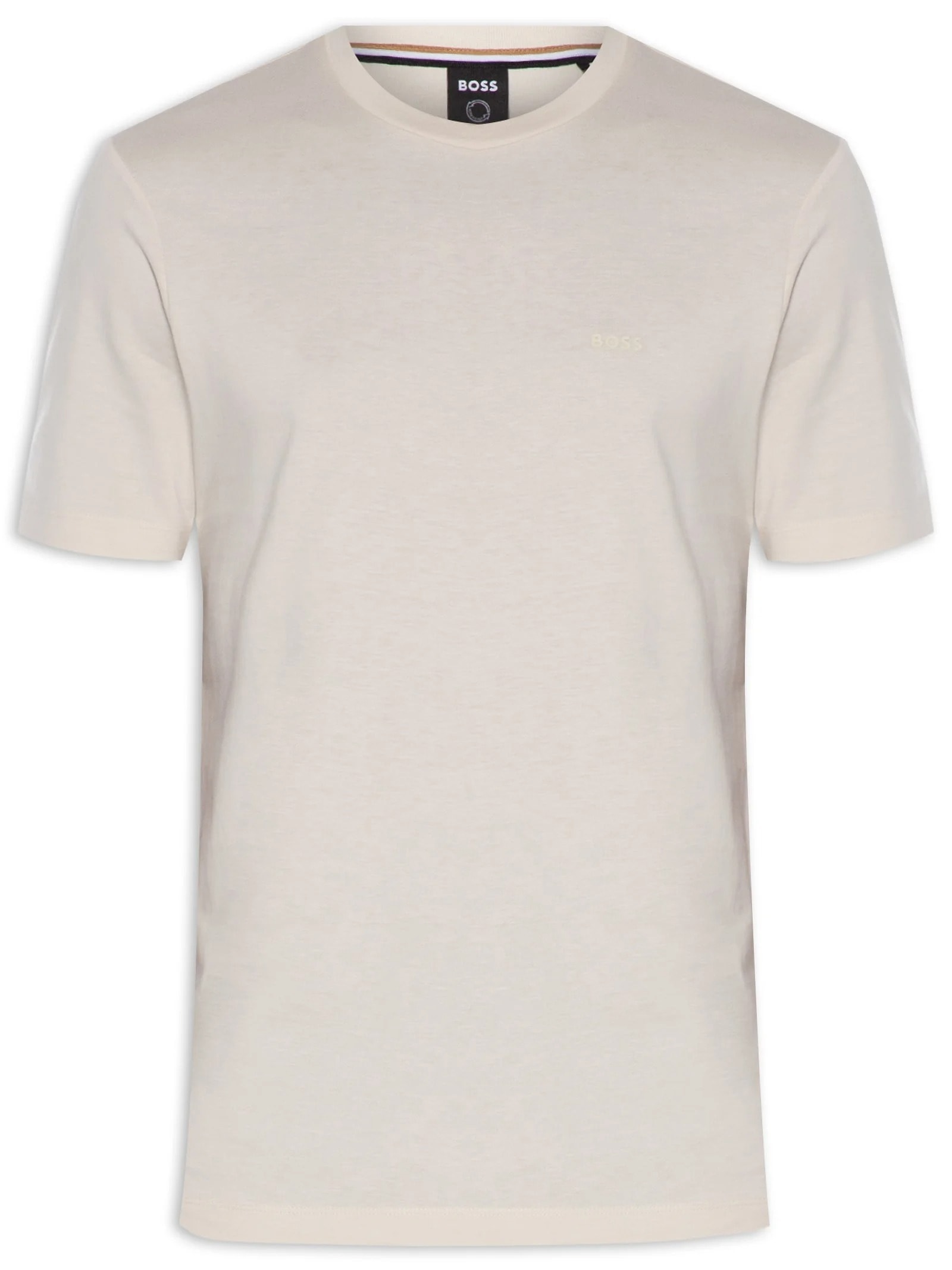 Camiseta Masculina Gola Careca Manga Curta Thompson 01 Bege Boss