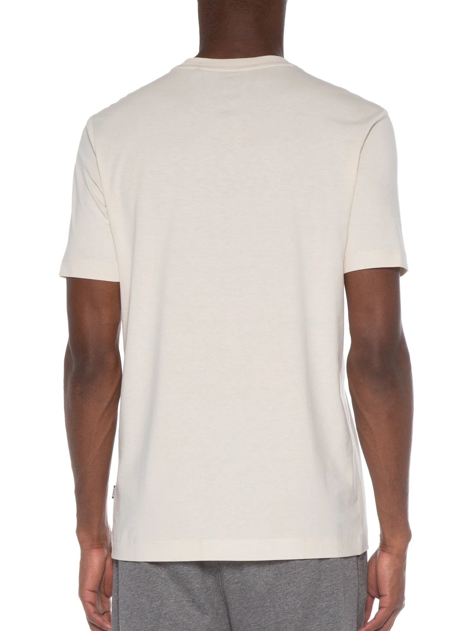 Camiseta Masculina Gola Careca Manga Curta Thompson 01 Bege Boss