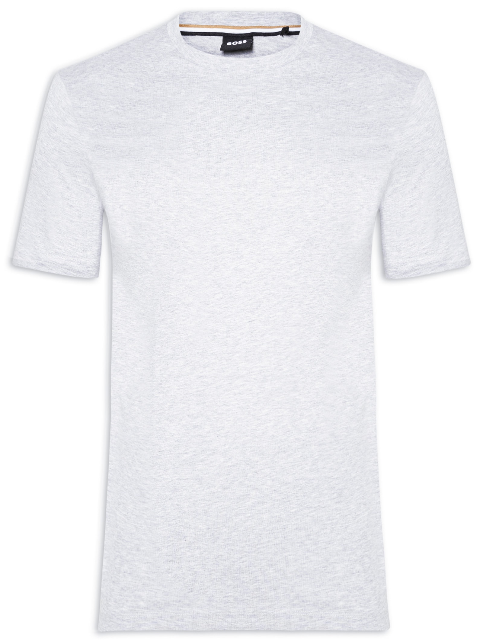 Camiseta Masculina Gola Careca Manga Curta Thompson 01 Cinza Claro Boss