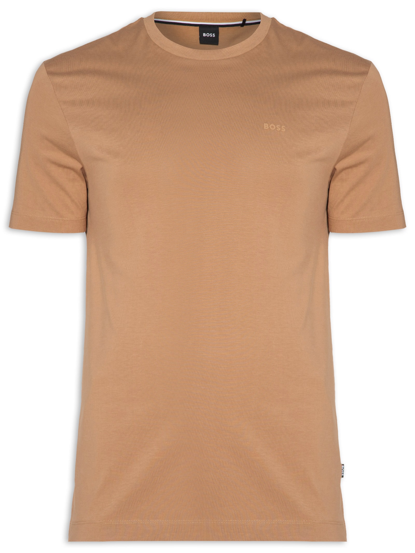 Camiseta Masculina Gola Careca Manga Curta Thompson 01 Marrom Terracota Boss