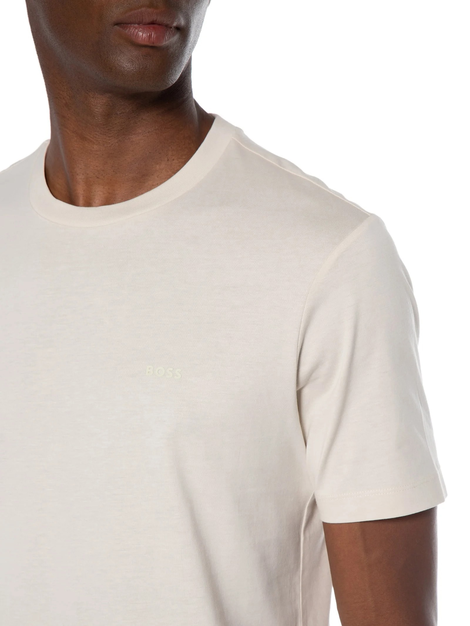 Camiseta Masculina Gola Careca Manga Curta Thompson 01 Off White Boss