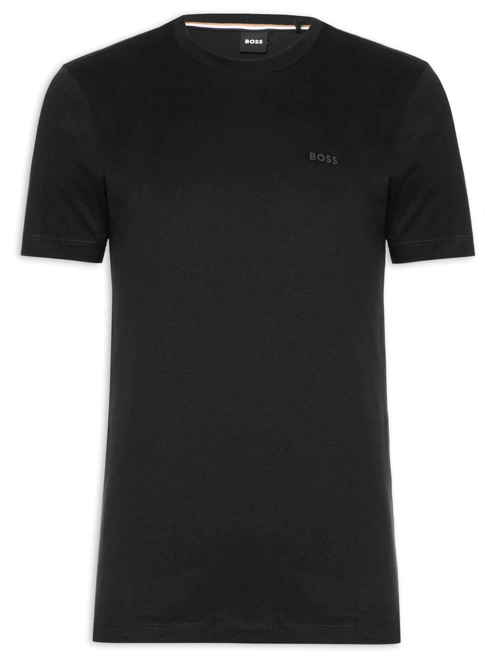 Camiseta Masculina Gola Careca Manga Curta Thompson 01 Preto Boss