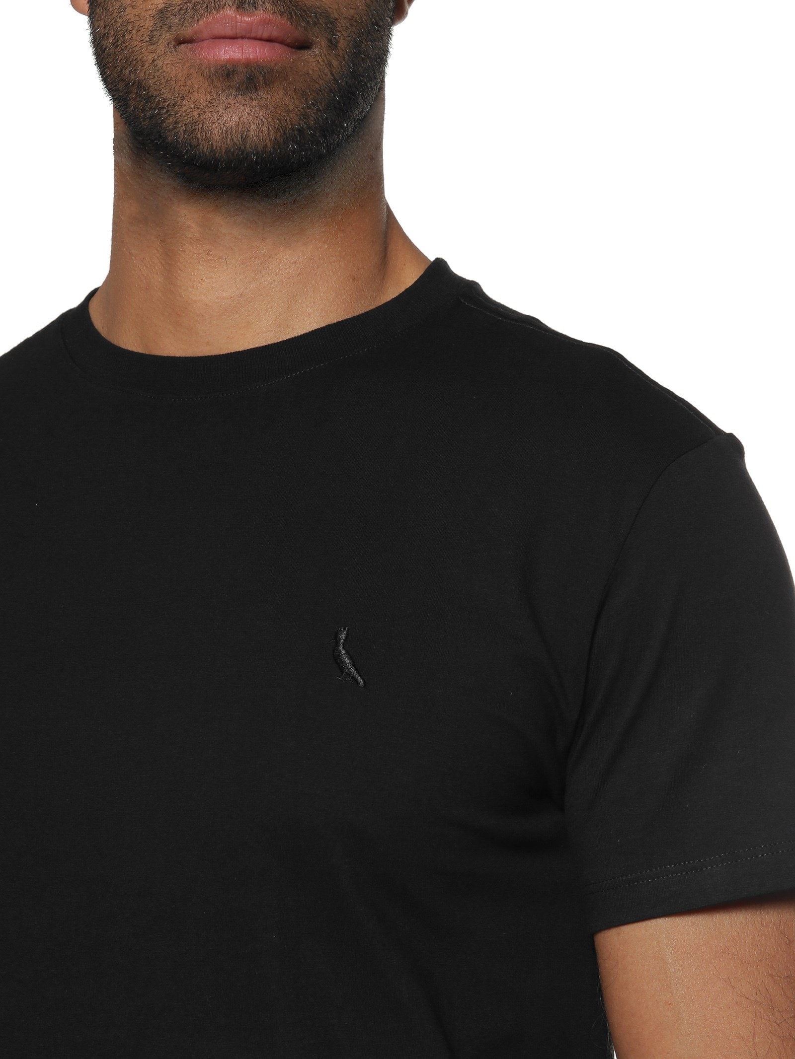 Camiseta Masculina Gola Careca Mc Preto Reserva