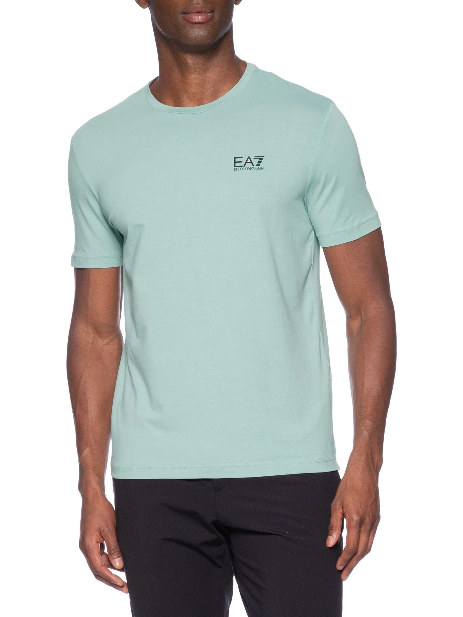 Camiseta Masculina Gola Careca Slim Fit Train Core Verde Ea7 Emporio Armani