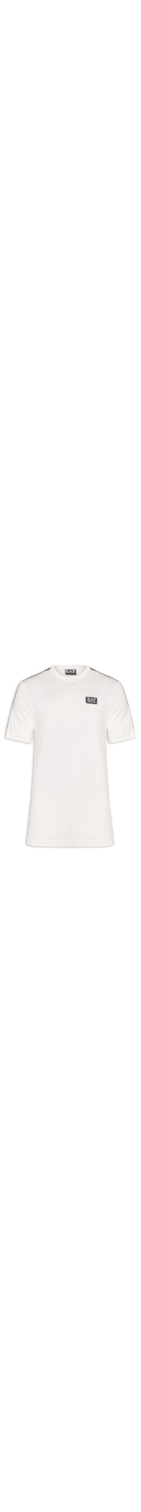 Camiseta Masculina Gola Careca Slim Fit Train Logo Series - Branco