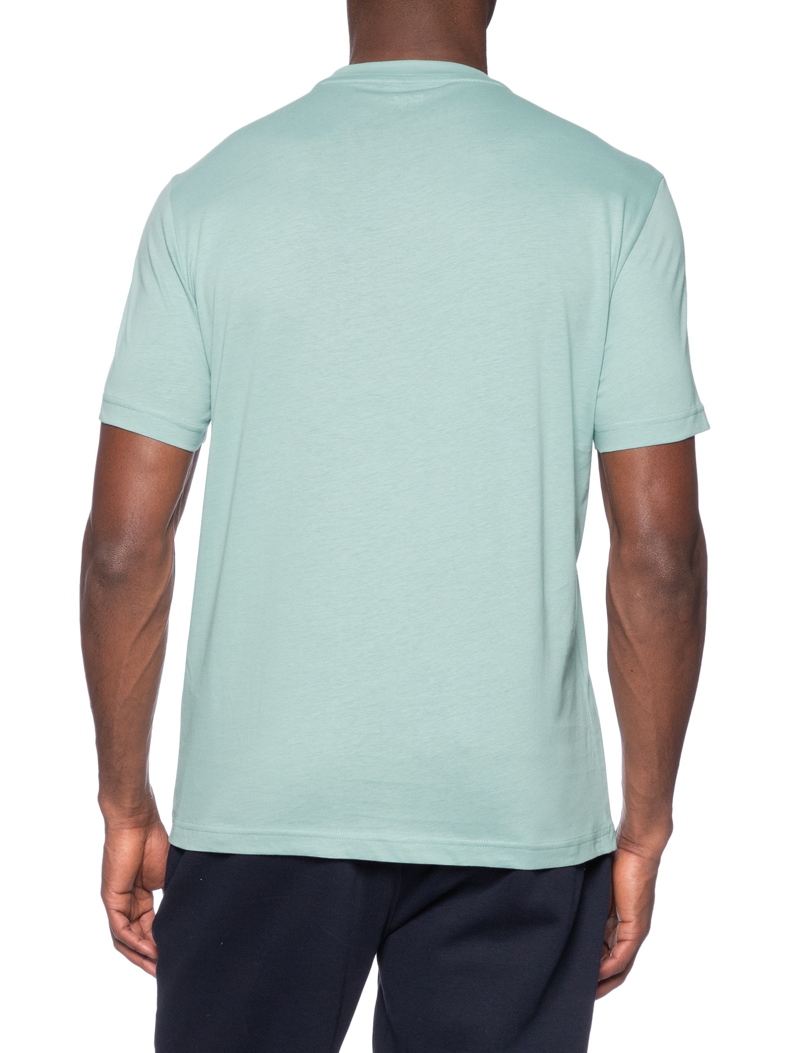 Camiseta Masculina Gola Careca Slim Fit Train Visibility Verde Ea7 Emporio Armani