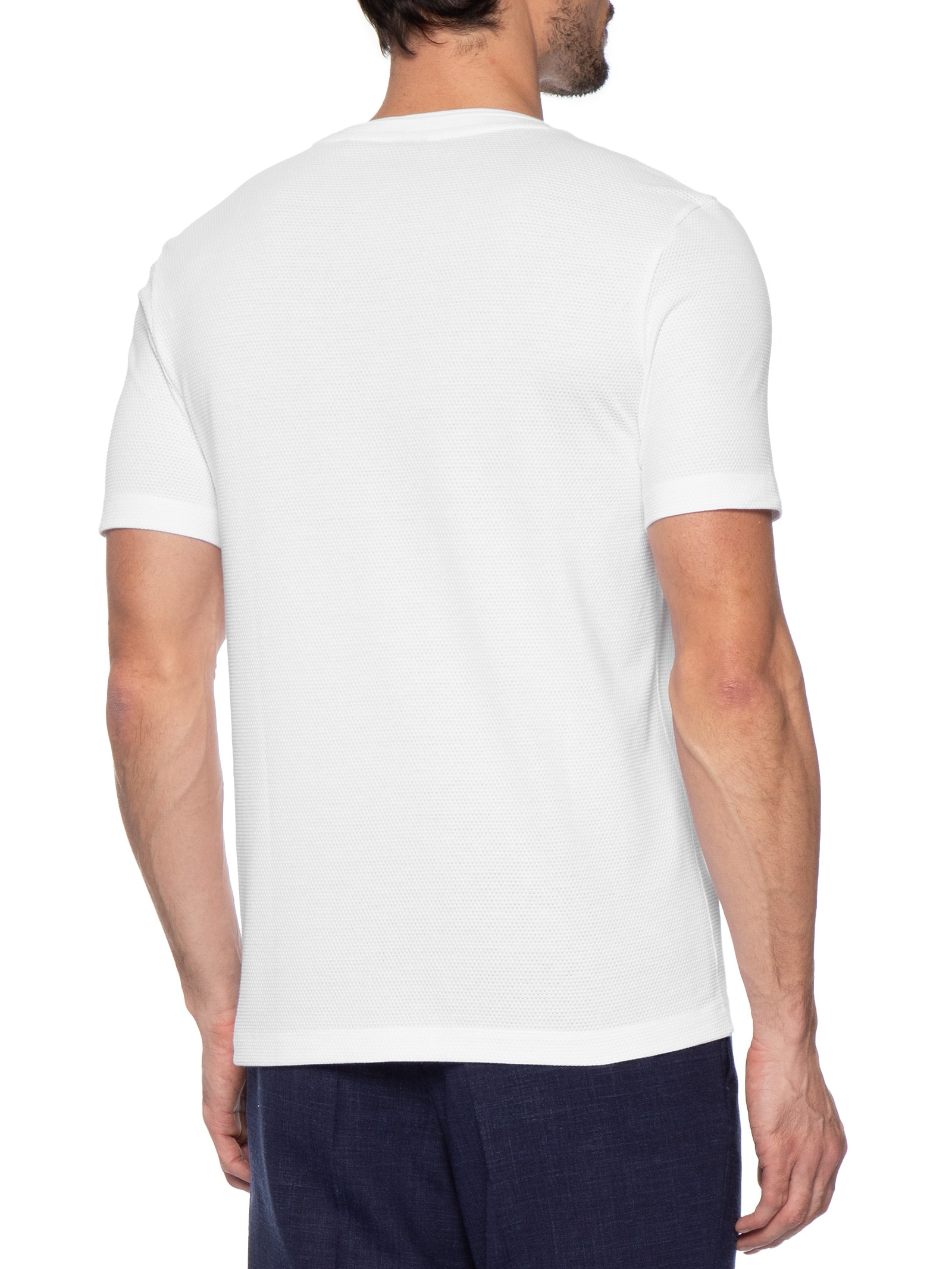 Camiseta Masculina Gola Careca Tiburt Branco Boss