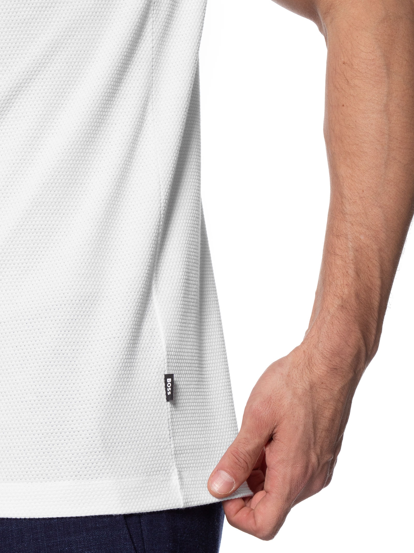 Camiseta Masculina Gola Careca Tiburt Branco Boss