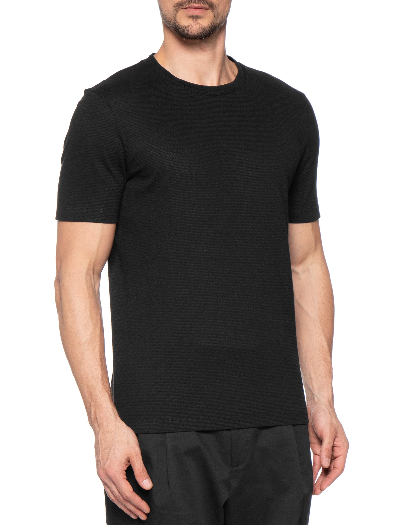Camiseta Masculina Gola Careca Tiburt Preto Boss