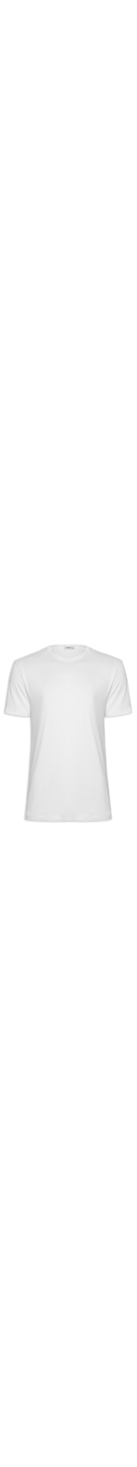Camiseta Masculina Gola Redonda Básica - Branco