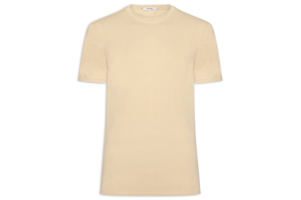 Camiseta Masculina Gola Redonda - Bege