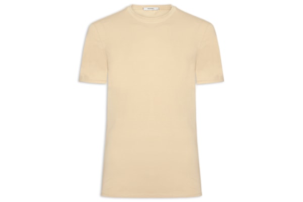 Camiseta Masculina Gola Redonda - Bege
