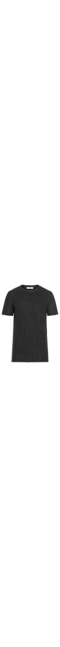 Camiseta Masculina Gola Redonda Com Textura - Preto