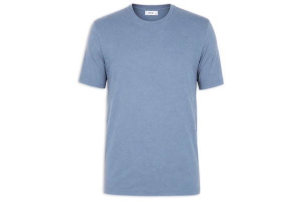 Camiseta Masculina Gola Redonda Manga Curta - Azul