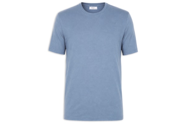 Camiseta Masculina Gola Redonda Manga Curta - Azul