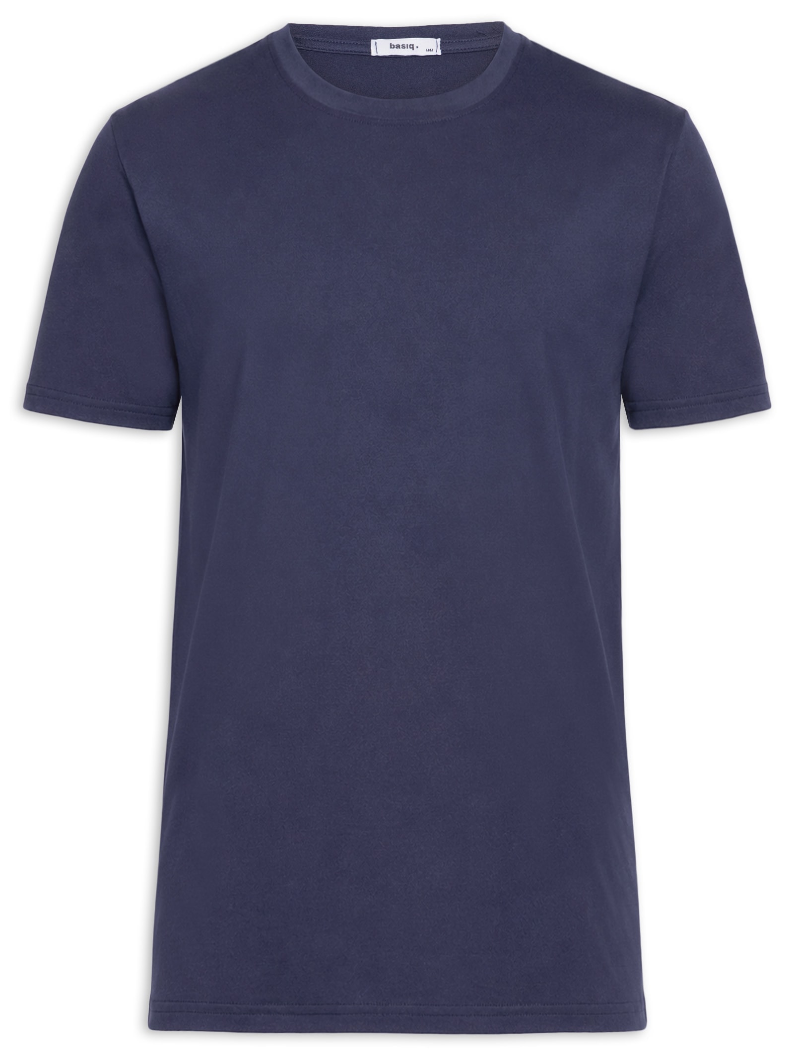 Camiseta Masculina Gola Redonda Manga Curta Azul Basiq Men
