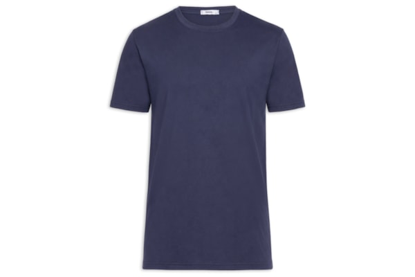 Camiseta Masculina Gola Redonda Manga Curta - Azul
