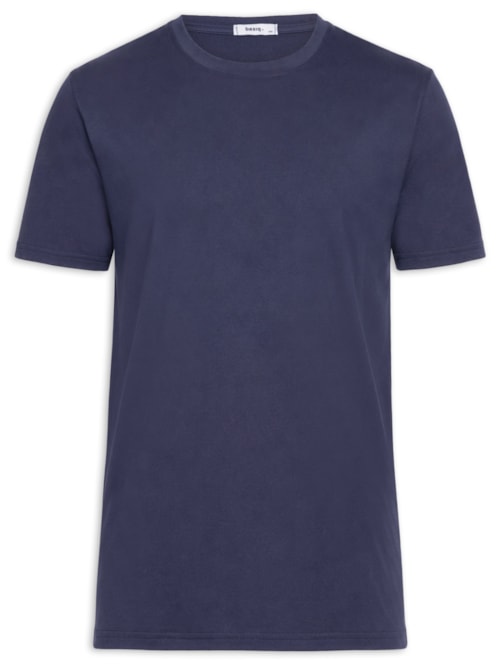 Camiseta Masculina Gola Redonda Manga Curta - Azul