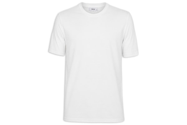 Camiseta Masculina Gola Redonda Manga Curta - Branco
