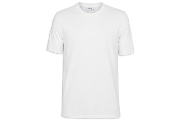 Camiseta Masculina Gola Redonda Manga Curta - Branco