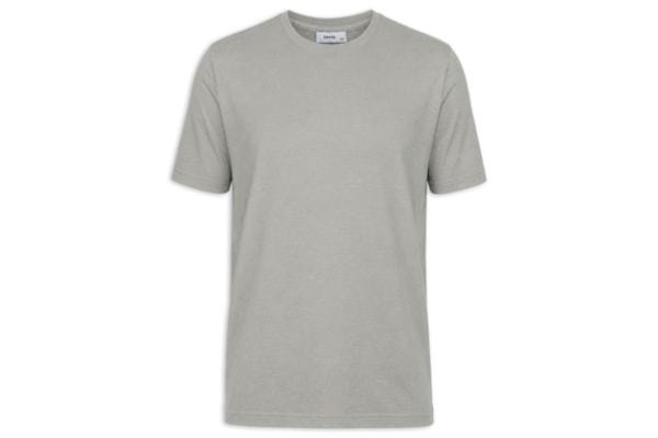 Camiseta Masculina Gola Redonda Manga Curta - Cinza