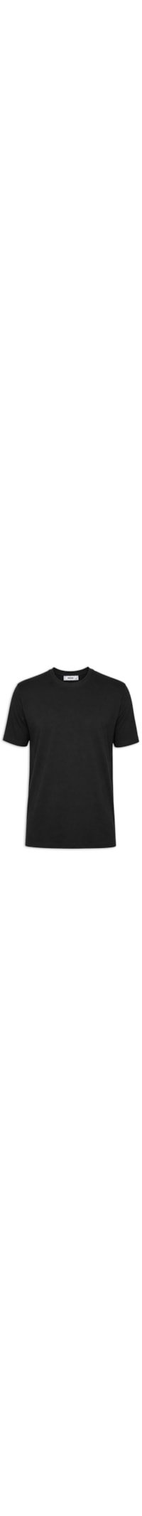Camiseta Masculina Gola Redonda Manga Curta - Preto