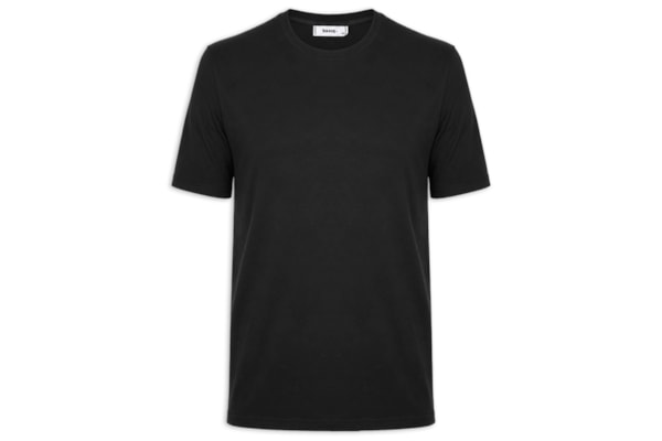 Camiseta Masculina Gola Redonda Manga Curta - Preto