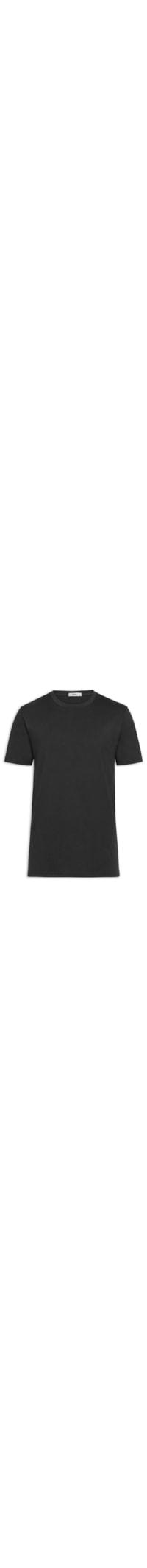 Camiseta Masculina Gola Redonda Manga Curta - Preto