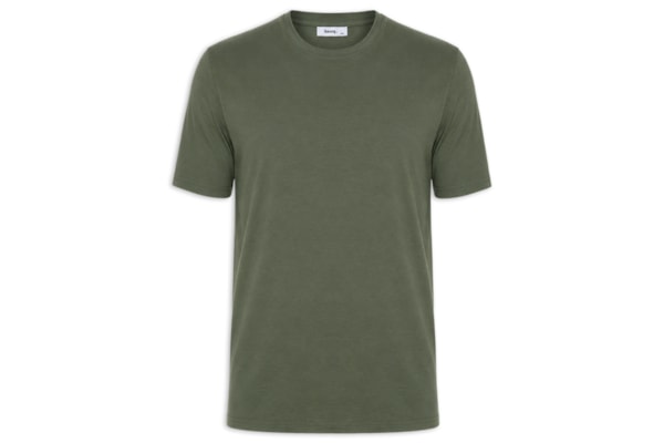 Camiseta Masculina Gola Redonda Manga Curta - Verde