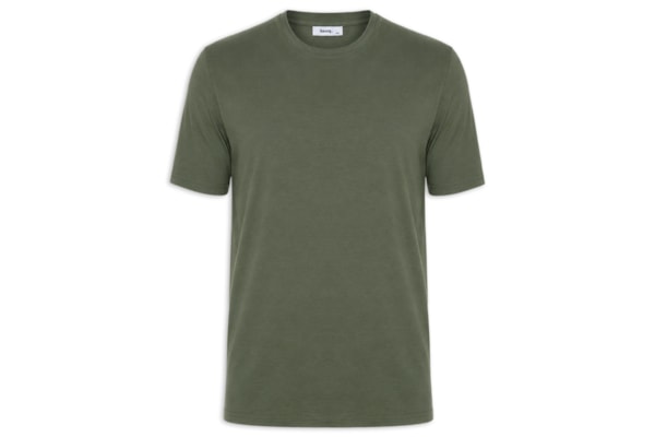 Camiseta Masculina Gola Redonda Manga Curta - Verde