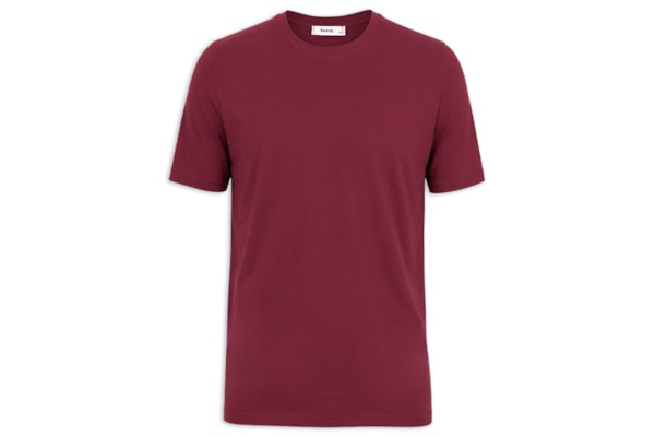 Camiseta Masculina Gola Redonda Manga Curta - Vermelho