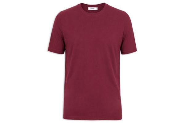 Camiseta Masculina Gola Redonda Manga Curta - Vermelho