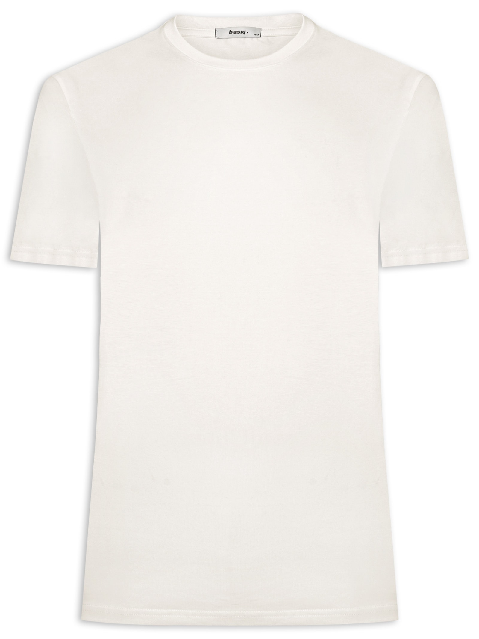 Camiseta Masculina Gola Redonda Off White Basiq Men