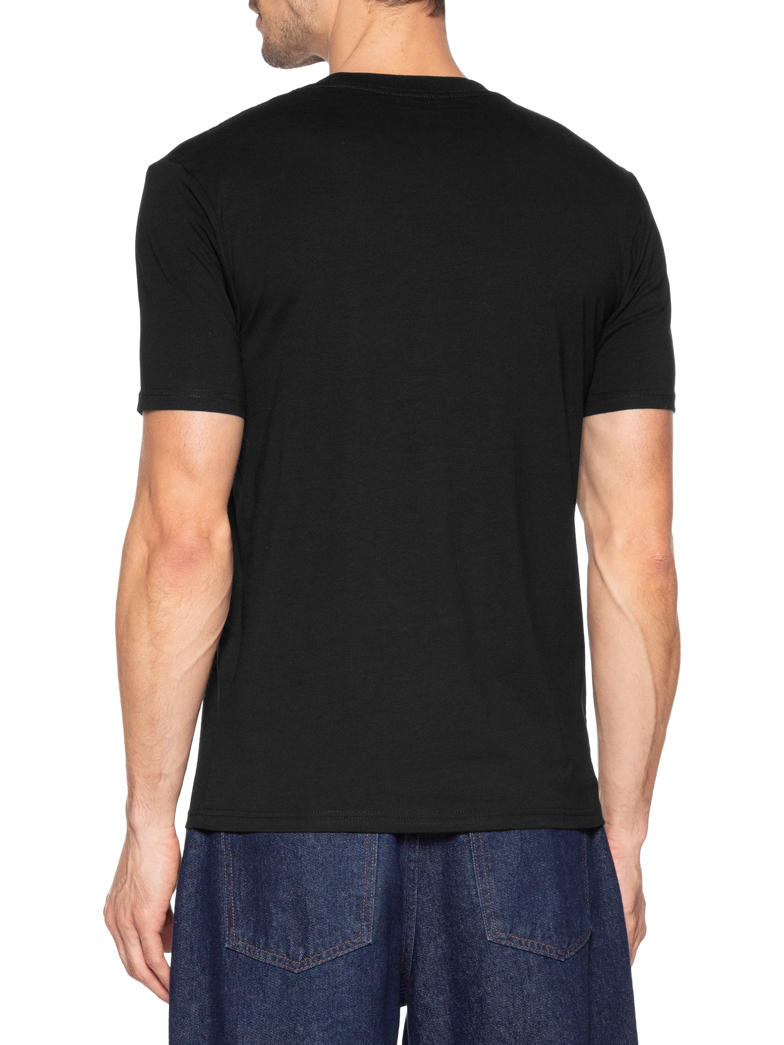 Camiseta Masculina Gola Redonda Preto Basiq Men