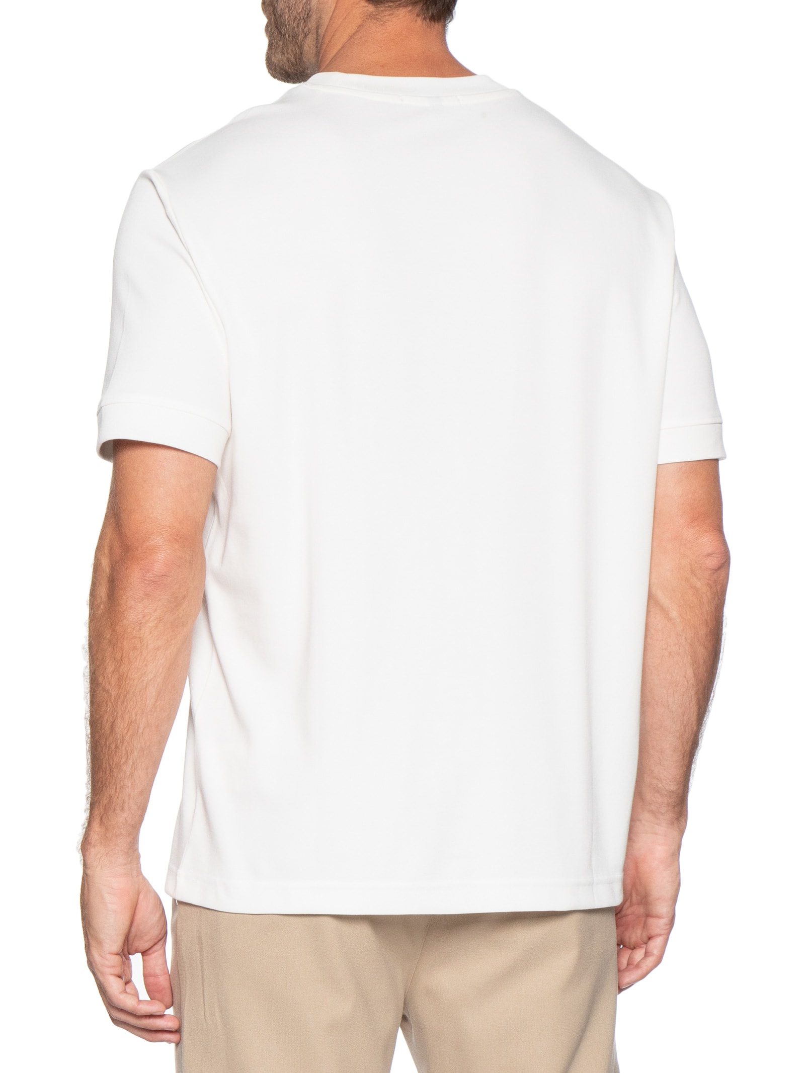 Camiseta Masculina Gola Redonda Reforçada Branco '2 Essential