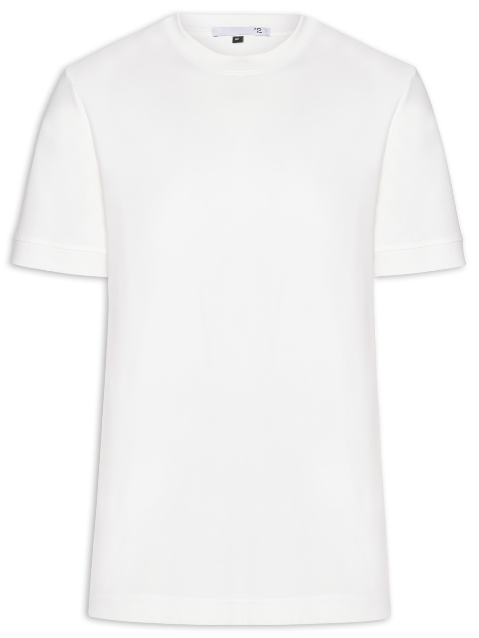 Camiseta Masculina Gola Redonda Reforçada Branco '2 Essential