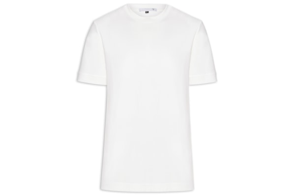 Camiseta Masculina Gola Redonda Reforçada - Branco