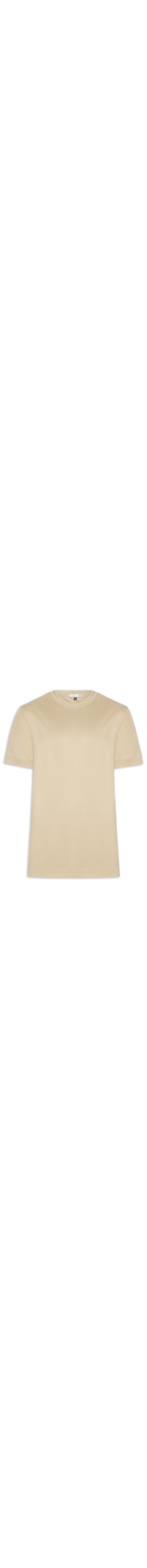 Camiseta Masculina Gola Redonda Reforçada – Bege