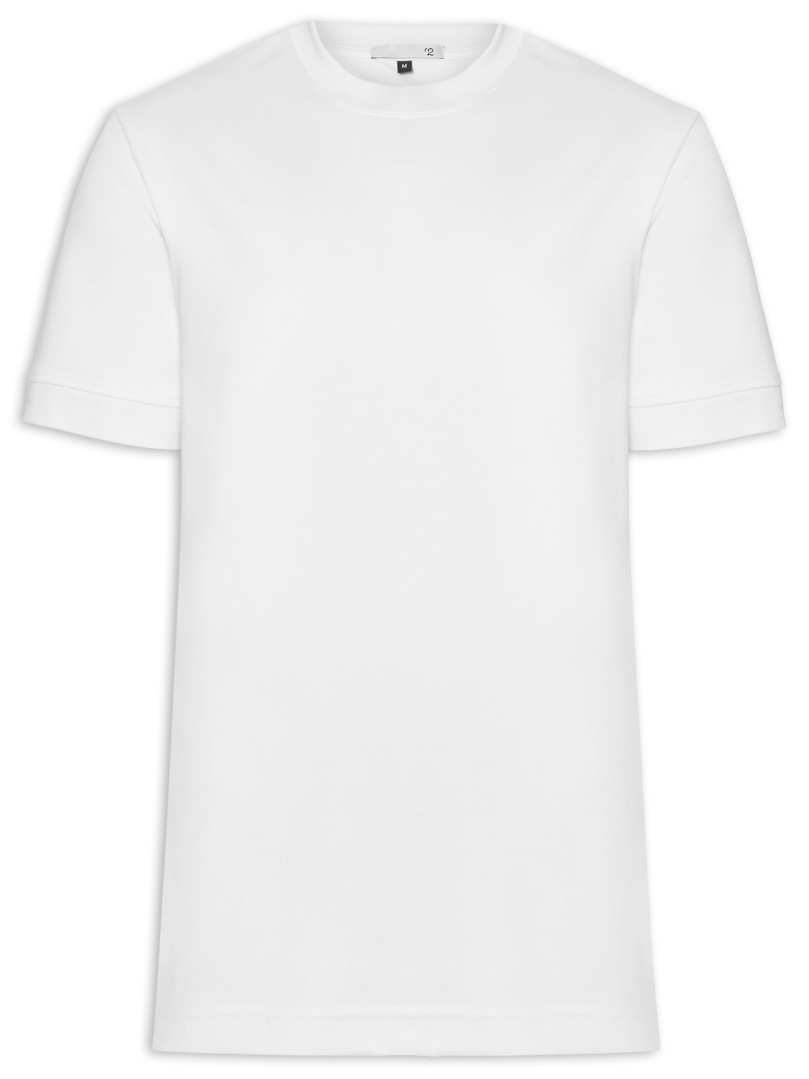 Camiseta Masculina Gola Redonda Reforçada – Branco '2 Essential