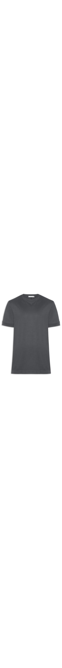 Camiseta Masculina Gola Redonda Reforçada – Cinza